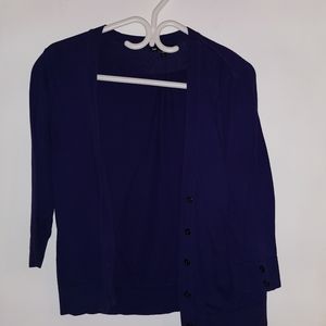 Womens Purple Cartigan